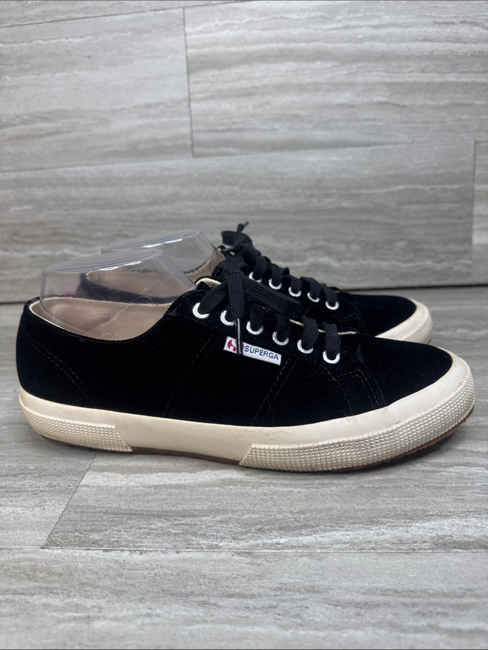 Superga 2750 Cotu Classic Low-Top Velvet Sneakers Womens Size 9 EU 40